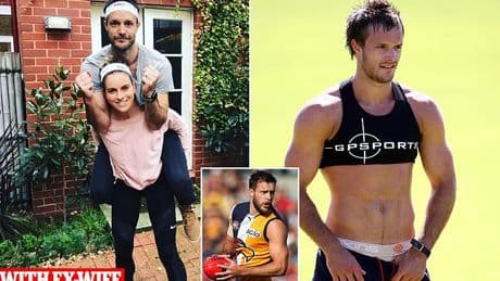 AFL star Mitch Brown makes history by coming out as bisexual - as his ex-wife reacts to the bombshell news with a stunning post