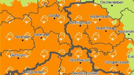 Unwetter mit Starkregen und Sturmböen: DWD warnt vor Lebensgefahr