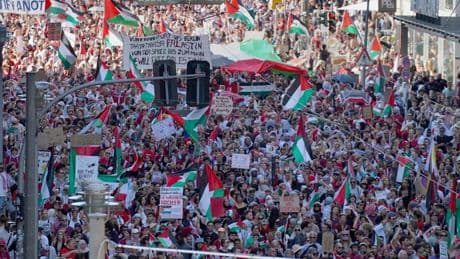 „United4Gaza“: Viele Festnahmen bei propalästinensischer Demo in Berlin