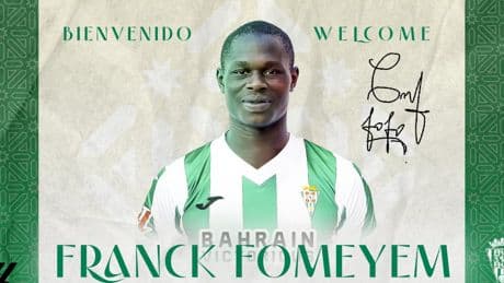 El central camerunés Franck Fomeyem, contratado por el Córdoba por dos temporadas