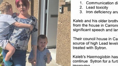 "My council house was killing my kids" Mum's horror as sons 'poisoned' with toxic lead