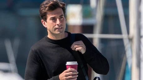 Grim-faced James Argent spotted for first time since assaulting model girlfriend in Spain