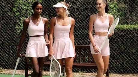 H&M's new pastel pink 'tenniscore' collection is perfect for all padel and tennis-loving girls