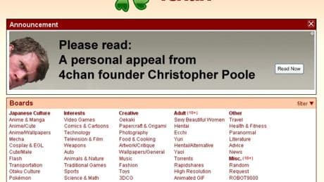 "Les dégâts étaient catastrophiques": le forum controversé 4chan de retour après avoir été piraté