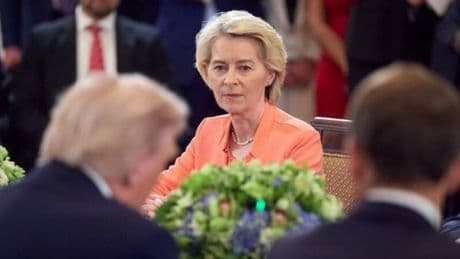 Von der Leyen erwähnt entführte Kinder, da wechselt Trump einfach das Thema: "Danke Ursula"