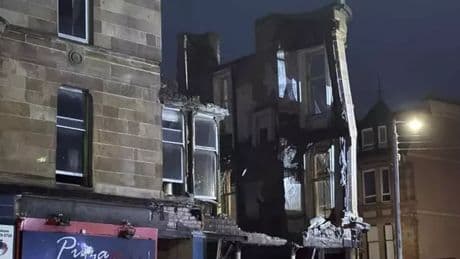 Glasgow tenement block collapses as residents forced to evacuate homes