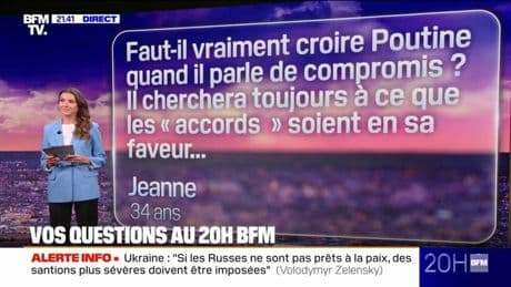 VOS QUESTIONS AU 20H - Faut-il vraiment croire Poutine quand il parle de compromis ?