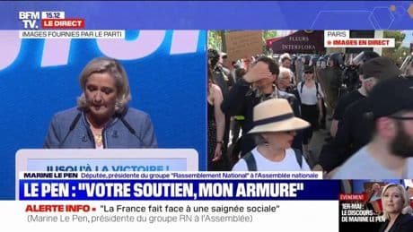 Marine Le Pen se dit "engagée dans une bataille pour son innocence" en vue de la "prochaine élection présidentielle"