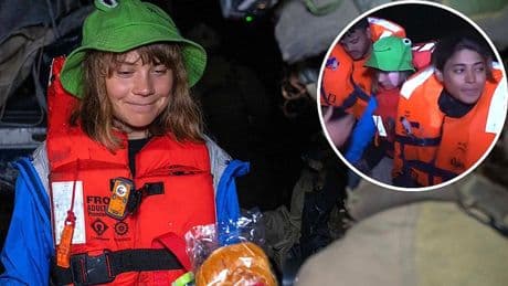 Beelden: Israël onderschept hulpboot met Greta Thunberg op weg naar Gaza