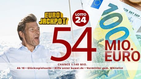 Ziehung Dienstag! 54 Millionen im Eurojackpot – hier für nur 3 Euro mitspielen