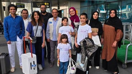 Joy as girls from Gaza become first to arrive in UK for vital treatment - 'like a dream'
