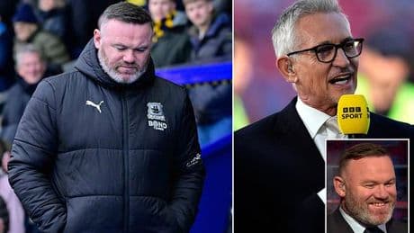 Gary Lineker aims brutal dig at Wayne Rooney's managerial career - leaving BBC pundits in hysterics during FA Cup final coverage