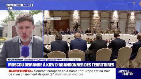 Ukraine: Kiev accuse Moscou de faire des demandes "inacceptables" dans le cadre des pourparlers à Istanbul