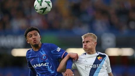 Chaos at Stamford Bridge as Djurgarden fans jump over barriers and clash in away end against Chelsea