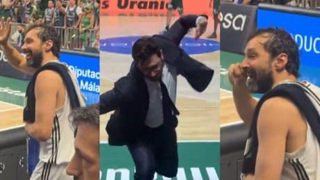 ¡Brutal enfado de Llull y el banquillo del Real Madrid ante el Unicaja!