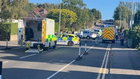 Emergency services race to crash involving car and motorbike in Edinburgh