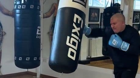 Ricky Hatton works out at home gym in video shared just days before his death