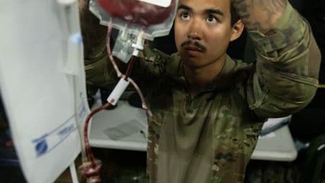 The US Army is reviving a World War I practice &mdash; using soldiers as walking blood banks when helicopters can't fly