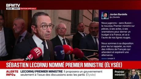 Sébastien Lecornu à Matignon: Bruno Retailleau se "félicite" que le Premier ministre ne soit pas un "socialiste"