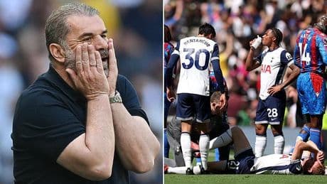 Tottenham suffer major injury blow just TEN days before Europa League final against Man United as star limps off in Crystal Palace defeat