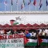 Rassemblement de soutien à Gaza avant l'ouverture de la Mostra