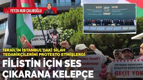İsrail’in İstanbul’daki silah tedarikçilerini protesto etmişlerdi: Filistin için ses çıkarana kelepçe