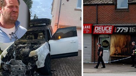 Four men in court over "firebombing" at Mark Richardson's pal's house and Glasgow taxi firm