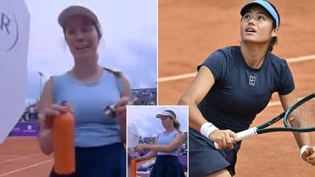 TV cameraman accused of 'wildly inappropriate' behaviour around Emma Raducanu by her opponent in French Open warm-up