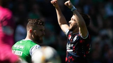 Raskin gets Rangers revenge after latest VAR farce but Hibs get last laugh of Premiership season - 5 talking points
