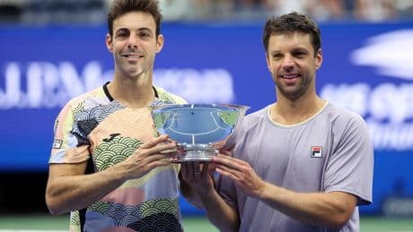 Granollers salva tres bolas de partido junto a Zeballos para ganar su segundo Grand Slam