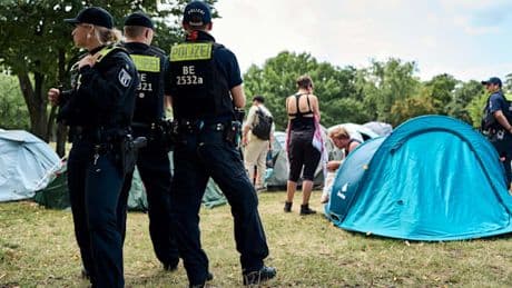 Gaza-Protestcamp darf zurück zum Kanzleramt – unter Lärmauflagen