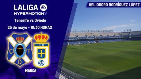 Tenerife - Oviedo: horario y dónde ver hoy el partido de LaLiga Hypermotion