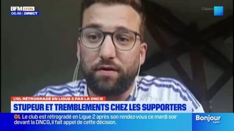 "L'OL est mort deux fois en une semaine": un supporter réagit à la rétrogradation du club en ligue 2