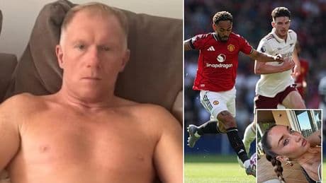 Paul Scholes offers blunt response to daughter wearing Arsenal shirt as Man United legend watched Red Devils' Premier League opener
