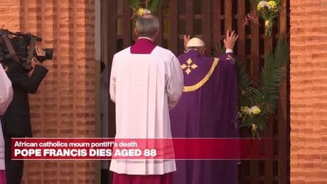 African catholics mourn Pope's death