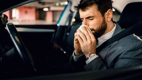 Expert says drivers with hay fever could face £2,500 fine and risk of 'driving ban'