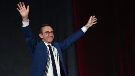 Interior minister Bruno Retailleau wins vote to lead the conservatives in France