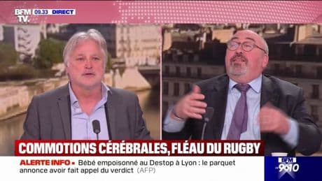 Commotions dans le rugby: "Il y a trente ans, vous preniez un K.O le dimanche, vous étiez le lundi à l'entraînement", raconte l'ancien rugbyman Denis Charvet