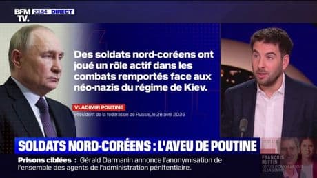 L'ŒIL DE RAPHAËL - Guerre en Ukraine: Vladimir Poutine remercie Kim Jong-Un pour "l'exploit" de ses soldats envoyés dans la région de Koursk