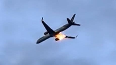Boeing plane makes emergency landing after engine ‘bursts into flames’