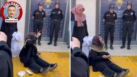 AKP binası önünde ağlayan kadın: 'Terörist miyim?'