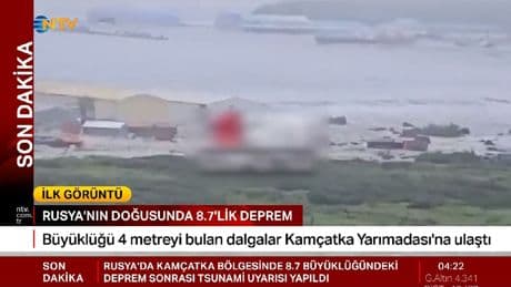 İlk tsunami dalgaları Kamçatka kıyılarında