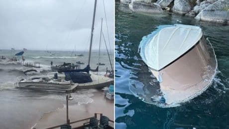 Eight dead after boats capsize in sudden Lake Tahoe storm