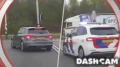 Ordinaire Audi-rijder keihard de klos