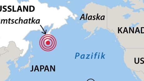 Schweres Erdbeben beschädigt russische Atom-U-Boot-Basis