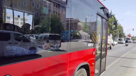 Adıyaman'da seyir halindeki motosiklet alev aldı