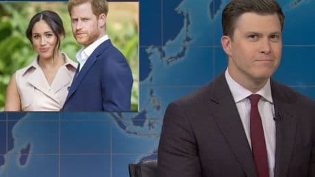 Colin Jost jokes Harry and Meghan key to UK-US trade deal: ‘Britain demands we keep these two’