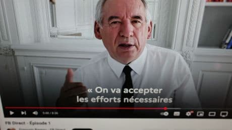 Budget : François Bayrou mise sur YouTube pour tenter de convaincre
