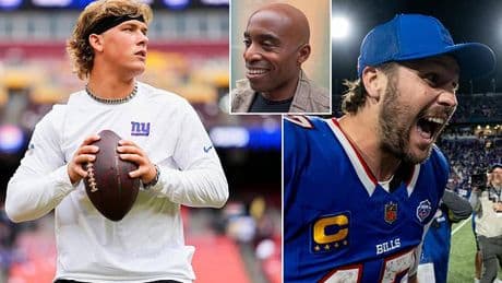Giants legend Tiki Barber makes Jaxson Dart prediction as he compares rookie to Bills MVP Josh Allen