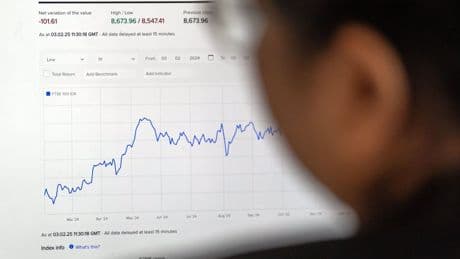 FTSE 100 climbs after UK economy grows faster than expected